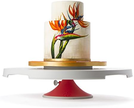 Въртяща се Маса за торти Sugarworks Artists, Въртяща се Поставка за Торта, Поставка за Украса на торта, със Спирачка