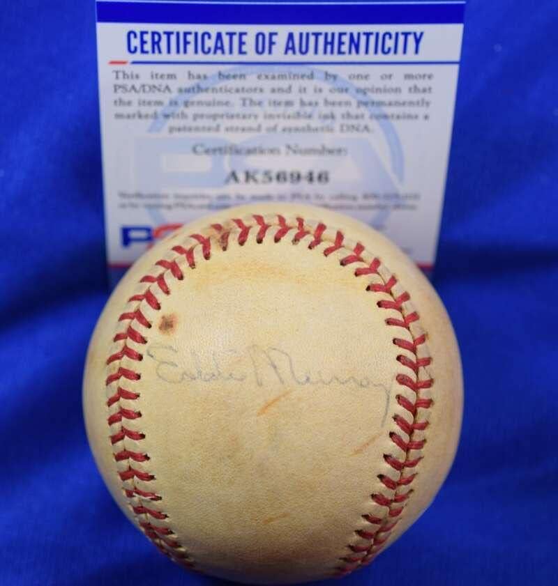 Автограф на Еди Мъри Cal Рипкена-младши С ДНК-то на PSA На Игрището мача на звездите 1985 г. - Бейзболни топки с автографи