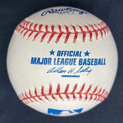Кърби Пакетт КОПИТО 2001 Подписа Държавен-Бейзбол JSA LOA - Бейзболни топки с автографи