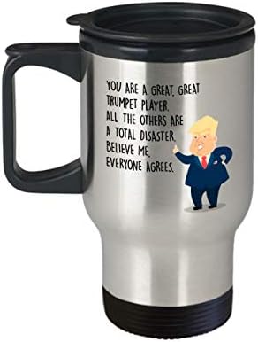 Забавна Пътна чаша за трубача - Председател на Донал Тръмп - най-Добрите Персонални подаръци по поръчка За Помощници