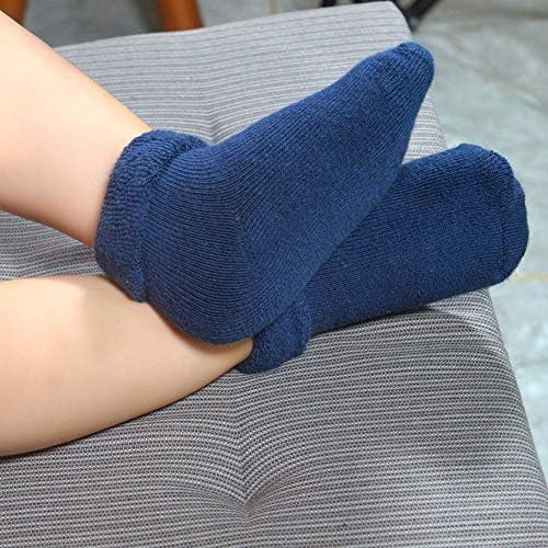 JAKIDAR 6 Чифта Детски Чорапи Дебели Чорапи за Бебета Памучен Обувки За Новородени