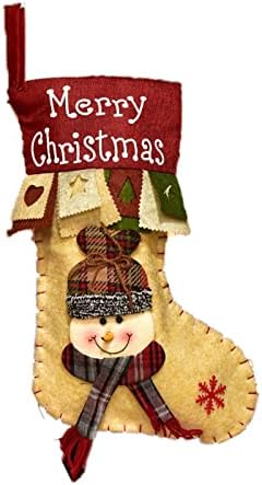 m212Js Големи Коледни Чорапи в Клетка с Плюшени Белезници, Декор за Отглеждане, Подарък Пакет