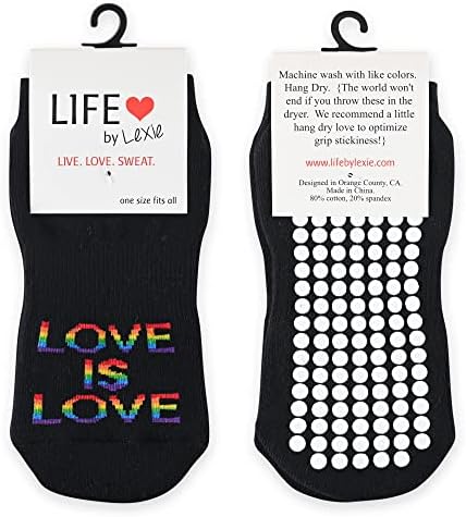 Нескользящие Дамски чорапи Life By Lexie с лепкава изземване, за правенето на мряна, Пилатес, Лагри, Йога, Танци
