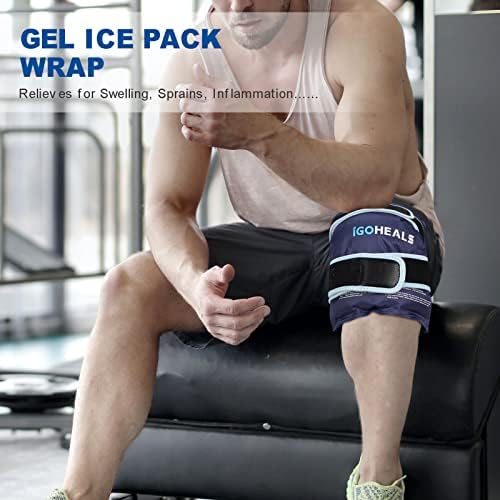 IGOHEALS Пакет с Лед на коляното, Пакет с лед на коляното, Пакет за многократна употреба за топла и студена терапия при