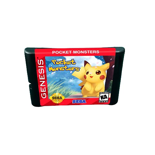 Игри касета Aditi Pocket Monster 1 - 16 bit MD конзола За MegaDrive Genesis (японски корпус)