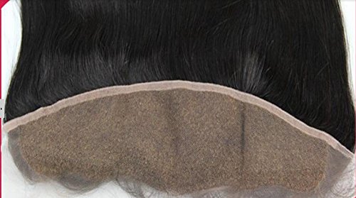 DaJun Hair 6A Лейси Предна закопчалка в средната част 13 4 Китайски Естествени права Коса с Естествен цвят (марка: DaJun)