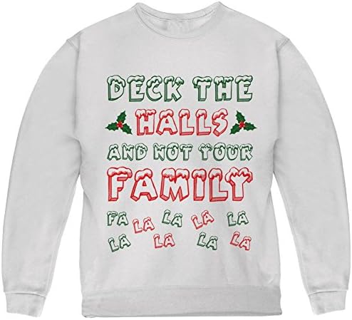 Младежки hoody Коледа Deck The Halls Not Your Family