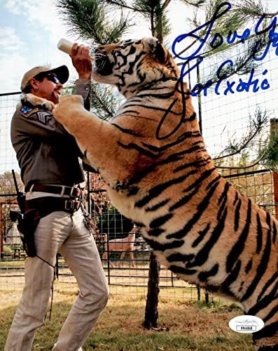 Джо Экзотик Подписа Снимка с Автограф 8x10, Аутентифицированную JSA King Tiger 5 - Снимки на MLB С автограф