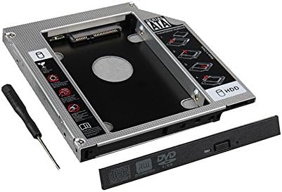 9,5 мм, SATA 2-ри твърд диск SSD Корпус твърд диск, Кутийка за Носене Тава за лаптоп CD / DVD-ROM оптично отделение Слот