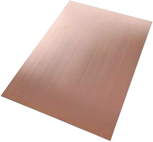 YIWANGO Мед метален лист Фолио табела 3 x 100 x 150 мм Вырезанная Медни метална плоча, Медни листа (Размер: 100 мм x