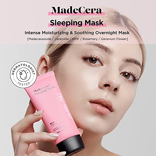 SKINRxLAB Made Cera Sleeping Mask 50ml (1,69 течни унции) - Хидратиращ и релаксиращ Нощен маска за лице-крем за лице