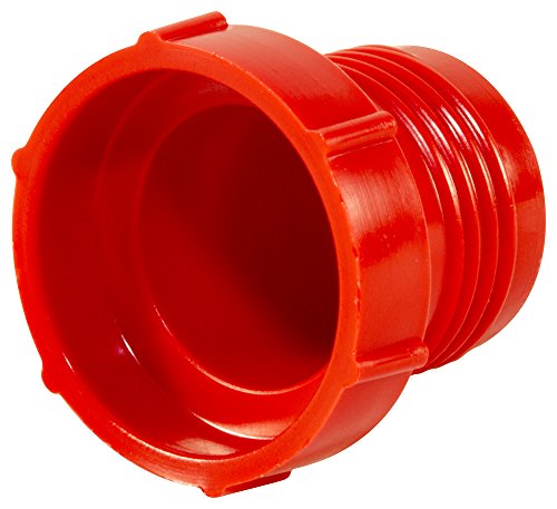 Все още мъниче ZHF261KK1 Пластмасов Накрайник с резба за расклешенных фитинги JIC. PD-HF-26, PE-HD, за свързване на резба с Размер 1-3 / 4-12, Червено (опаковка от 10 броя)