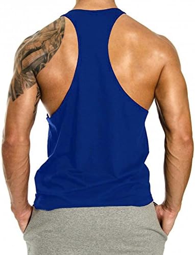Мъжки спортни Тениски InleaderAesthetics, Тениски Без ръкави за мускулите Y-Образна гърба