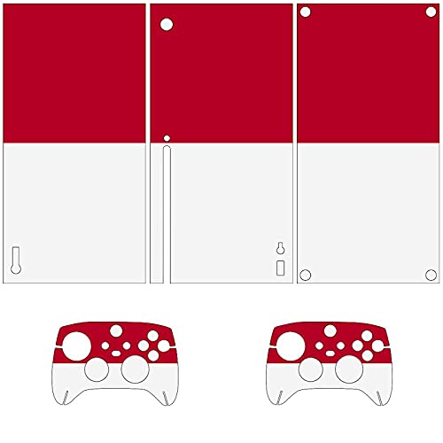 Флаг Монако Скинове за конзолата Xbox серия X И контролер Vinyl Стикер на кожата, Стикер-калъф За опаковане (Xbox X серия)