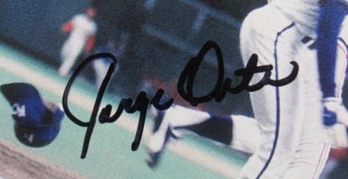 Хорхе Орта Автограф с Автограф 8x10 Снимка II - Снимки на MLB с автограф