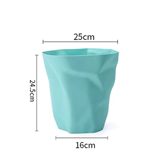 Кофа за боклук ZHAOLEI Nordic неправилна форма, Пластмасови Кошчето за боклук твърдо цвят (Цвят: D, Размер: 16 * 25 * 24.5 см)