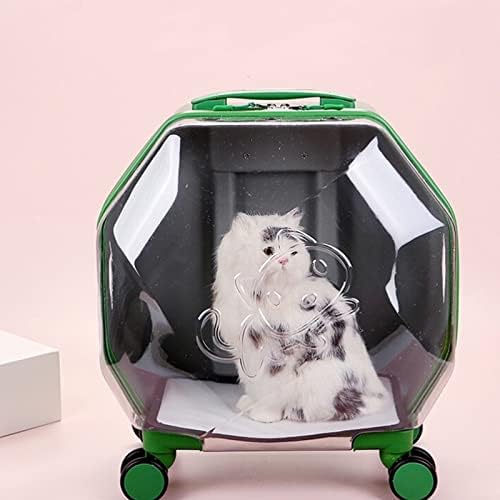 HOUKAI Пет Количка чанта за Носене Кучето Котка Пътна Транспортна Чанта Прозрачна Чанта за Преносим