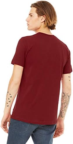 Тениска Унисекс от Джърси Bella + Canvas с къс ръкав 4XL CARDINAL