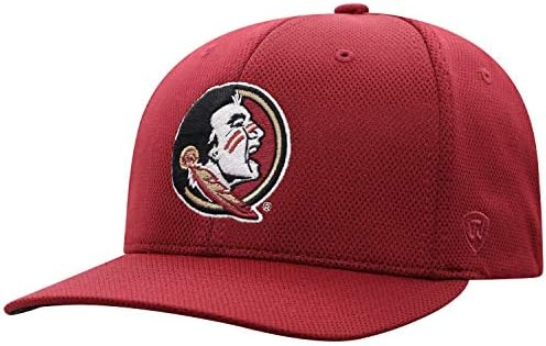 Мъжка бейзболна шапка на Top of the World NCAA Florida State Seminoles Reflex NCAA One Fit Цвят на екипа на Основната Икона, Черен, OSFM