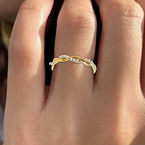 Годежен пръстен от сплав от 5-11, подарък за украса на палеца, дамски пръстени, пръстени с кристали, пръстен с буква