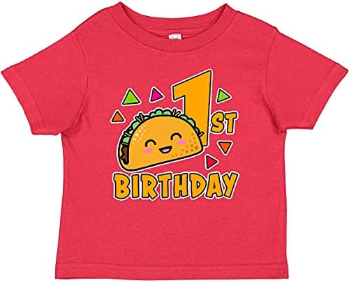 Детска тениска inktastic на 1-ви Рожден ден с Тако и Конфети