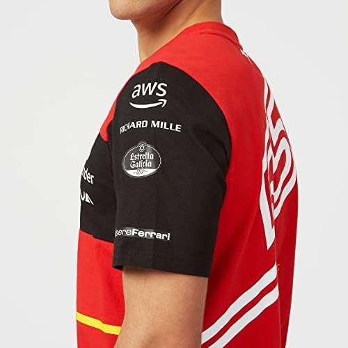 Мъжка тениска на отбора Карлос Сайнса Scuderia Ferrari F1 2022 Carlos Sainz Team