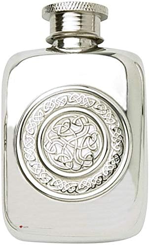 Малка фляжка с кръгли в кельтском стил обем 1,5 мл, чудесен личен подарък