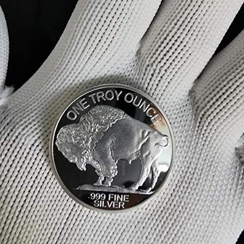 Немагнитные Възпоменателни Монети на САЩ, 1 УНЦИЯ, със сребърно покритие 2021 Liberty Indian/Buffalo Challenge, се Събират Сувенирни Подаръци