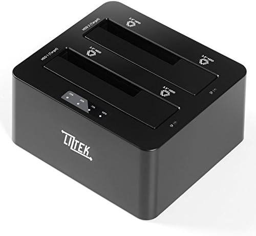 Поддръжка на Liztek HDDT2BS Dual Bay USB 3.0 Super Speed за 2,5 и 3,5-инчови твърди дискове SATA твърди дискове, външна