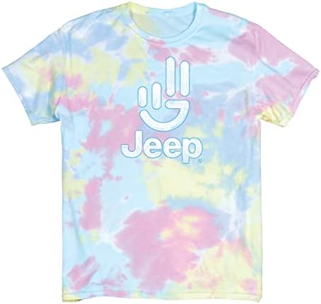 Тениска Jeep Вратовръзка Боядисват Wave с принтом във формата на Вълни