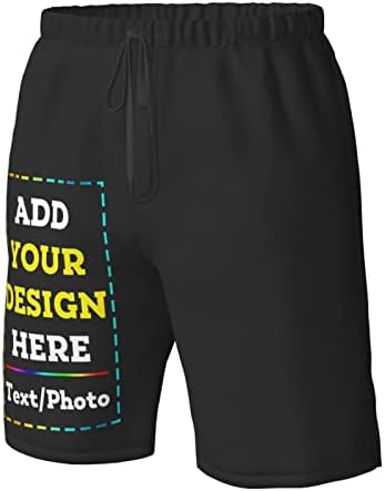 Потребителски Шорти за мъже Вашия Дизайн Тук Персонализирани Шорти, Спортни Панталони на открито Потребителски Плажни