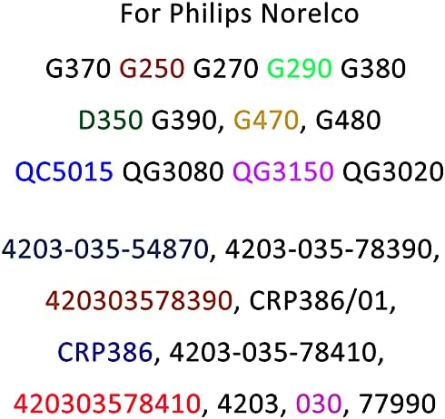 Alesuc 1,6 На ac/dc за Philips Norelco G370 CRP386 QC5015 QG3040 QG3080 QG3150 QG3020 QG3060 HQG164 HQG267 HQG265 D350 G250 Машинка за оформяне на брада 4203 030 77990 4203-035-54870
