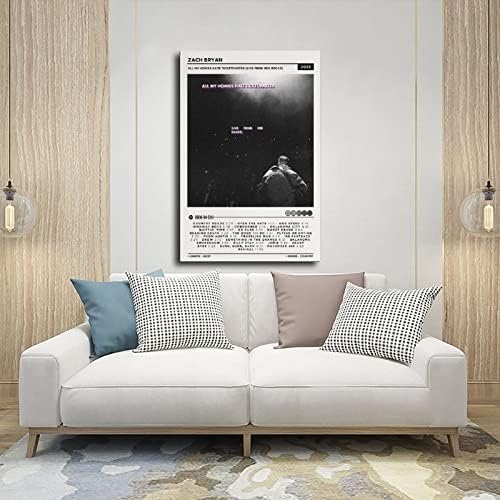 Плакат на Зак Брайън Всички Мои Кореши мразят Ticketmaster (на живо от Red Rocks) Плакат с капак албум, Платно, Плакат,