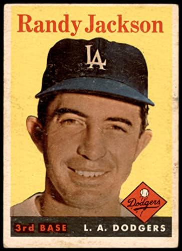 1958 Topps # 301 Ранди Джексън в Лос Анджелис Доджърс (Бейзбол карта) ДОБРИ Доджърс
