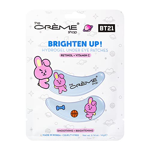 Хидратиращ Гидрогелевые петна под очите The Crème Shop BT21 Brighten Up COOK | Разглаживающие и укрепване (3 опаковки)