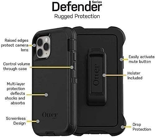Калъф и кобур СЕРИЯ OtterBox DEFENDER за iPhone Apple 12 Mini - Черен