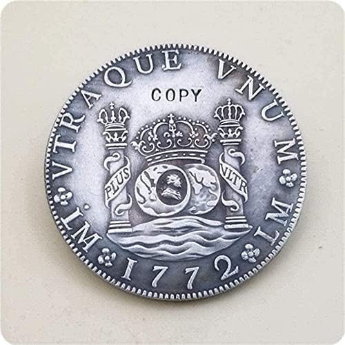 1772 Мексико 8 Реала - Копирна монета Карлос III за подаръци от колекциите на Копия