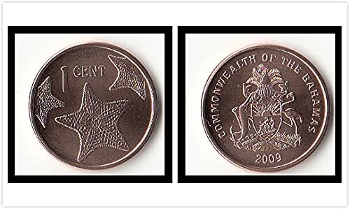 Америка Бахамските Острови Монета в 1 точка 2009 Версия на чуждестранни монети График за събиране на монети Година на