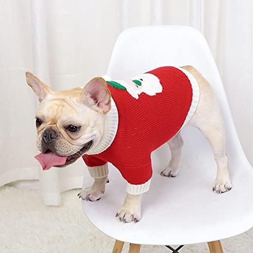 Lawkul Коледен Пуловер за Кучета, Дрехи за Коте, Възли Пуловери за Кученца, Козината на Домашни Любимци, Облекло за Коледа,