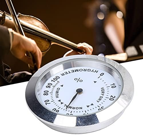 Китара Цигулка Термометър, Влагомер, Измерване на температура и Влажност Термометър за Цигулка Калъф За Китара Грижи