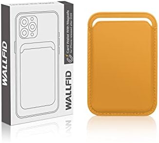 Кожен портфейл WALLFID Magsafe, който е съвместим с iPhone 12/13/14 Mini/ Plus/Pro/Max, държач за RFID-карти с магнит