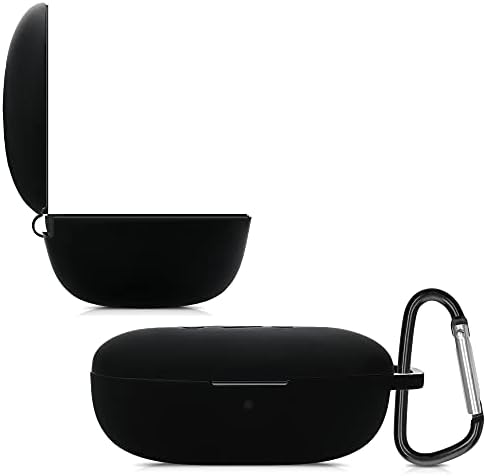 Калъф kwmobile е Съвместим с калъф Anker Soundcore Life P2 Case - Силиконов Калъф-стойка за слушалки - Черен