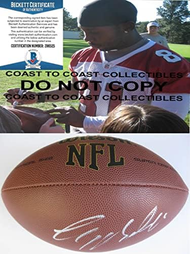 Анкван Болдин Кардиналс Рейвънс 49ерс подписа футболно доказателство NFL с автограф на Бекет COA