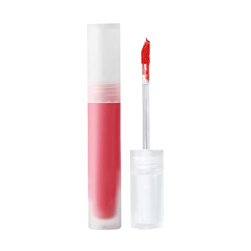 Червило Velvet Lipstick Мързел Lipstick Устойчив блясък за устни с високо съдържание на пигмент, Водоустойчив и лек Цвят