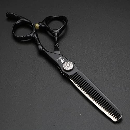 Ножици за подстригване от неръждаема стомана XUANFENG с черна дръжка 6 440C, ножица за подстригване на коса за дома или във фризьорския салон, Ножици за подстригване и фил