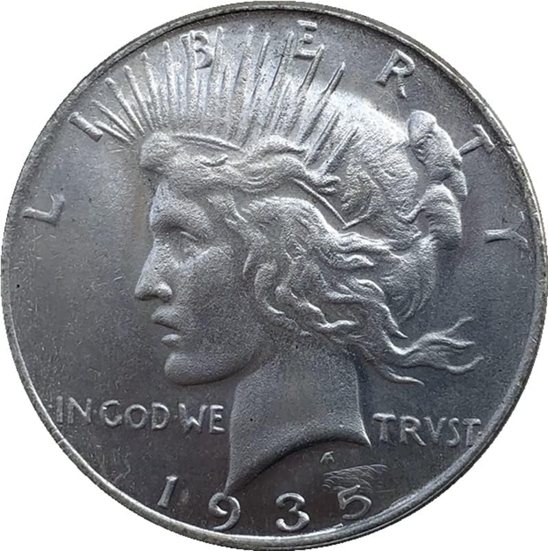1935-P Американски Монети От Месинг Със Сребърно Покритие Старинни Занаяти Колекция на Чуждестранни Възпоменателни монети