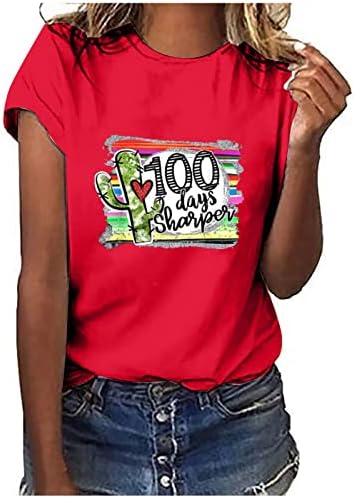 Тениски с къс ръкав, Дамски Блузи С Забавен Писмото Принтом За момичета, Излизащи На Улицата, Свободни Ежедневни Елегантни