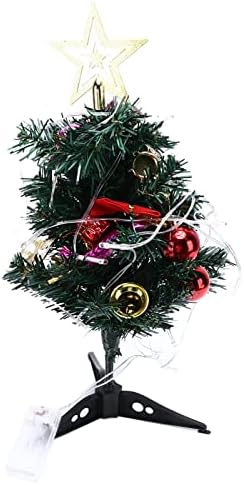 BELOF Мини Коледно Дърво, RGB Цветен Светлинен Венец Мини-Коледна Елха с led Крушки, Управлявана от САМ за IY Коледните