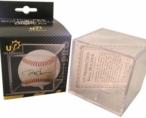 Бейзболен клуб JSA COA с логото на Залата на славата HOF с автограф на Том Главайна и Бейзболни топки с Автографи на