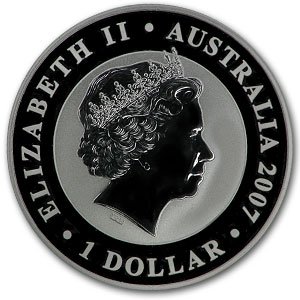 2007 Австралийската Сребърна монета 1 унция с изображение на Коали 2007